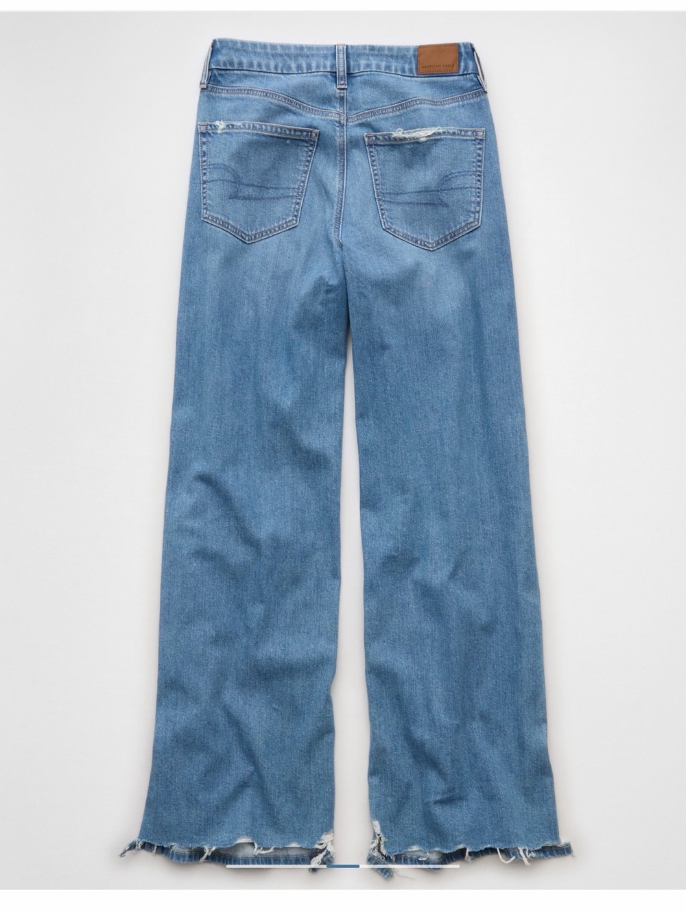 American Eagle curvy super high rise baggy wide leg size 4 R - Picture 2 of 7